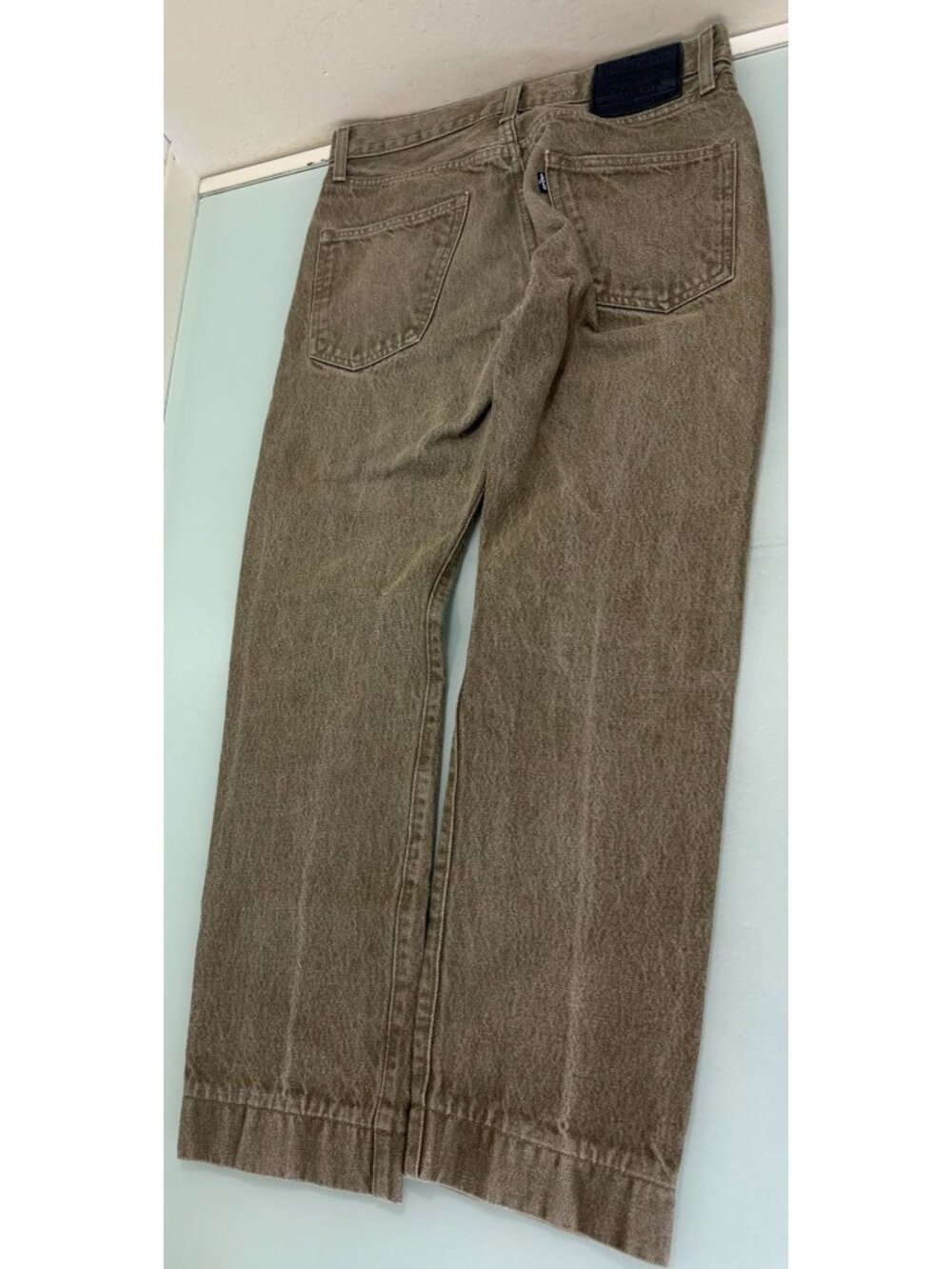 Levis Made And Crafted Jeans 29X28 Tailored Straight Organic Cotton Sage Green